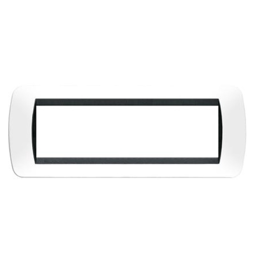 Bticino Living International placca 7 moduli bianco L4807PB