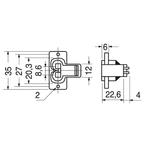 SPINA BIPOLARE CON INTERRUTTORE IEC320C8