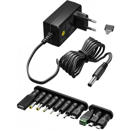 Alimentatore universale 1000mah 3 V - 12 V, max. 7,2 W incl. 11 adattatori