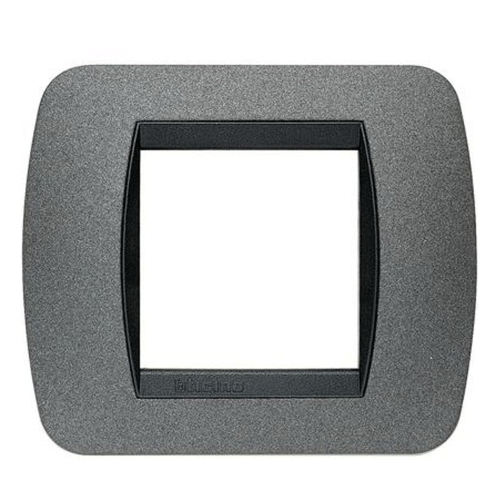 Bticino Living International placca 2 moduli grafite L4802GF