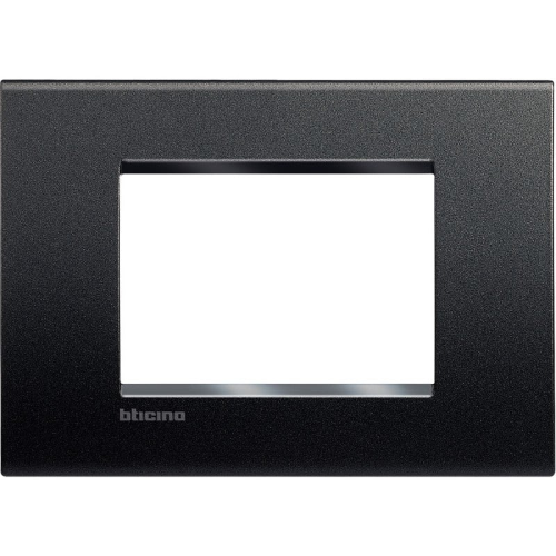 Bticino Livinglight placca 3 moduli quadra grigio antracite LNA4803AR