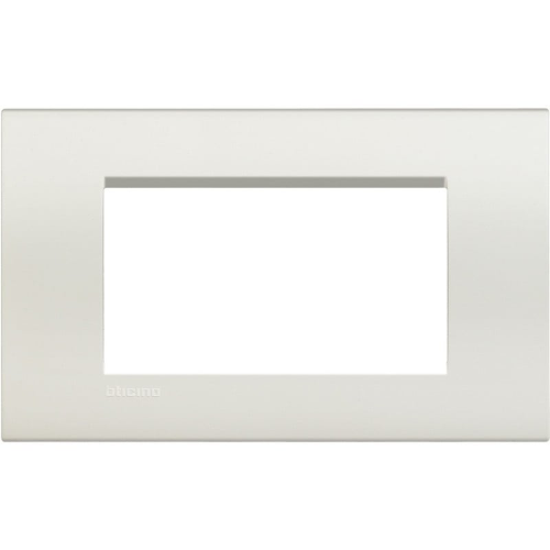 Bticino Livinglight placca 4 moduli quadra bianco LNA4804BI