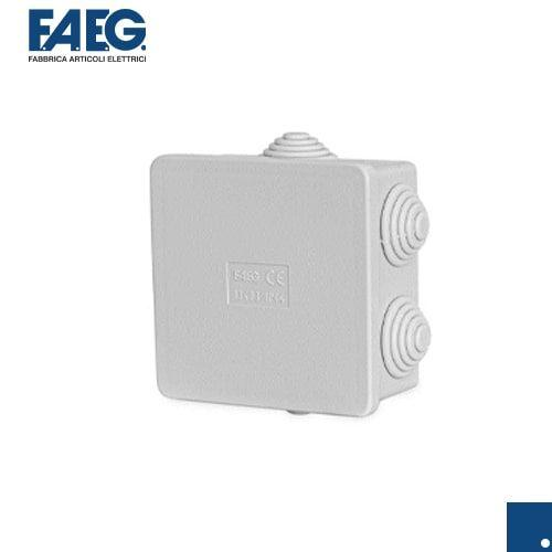 Scatola stagna di derivazione con passacavi da parete IP44 grigio FAEG FG13403