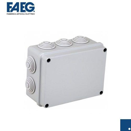 Scatola stagna di derivazione con passacavi da parete IP55 grigio FAEG FG13406