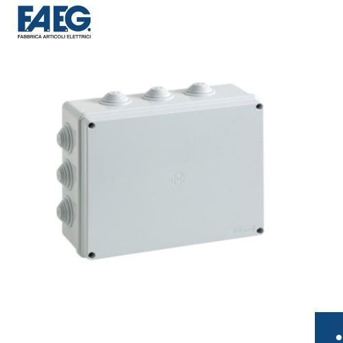 Scatola stagna di derivazione con passacavi da parete IP55 grigio FAEG FG13407