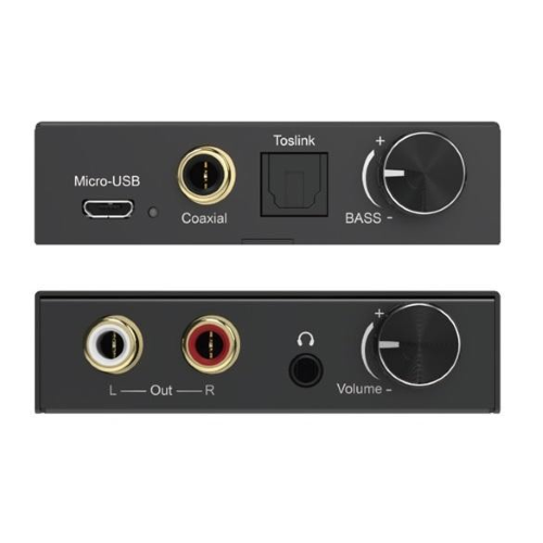 Convertitore Audio da Digitale a Analogico, Volume e Bassi