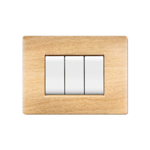 Placca MyLife Q 7 moduli betulla ECL2887BT