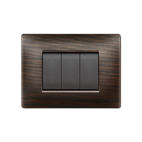 Placca MyLife Q 7 moduli wengè ECL2887WG