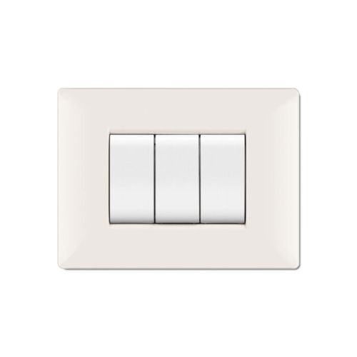 Placca MyLife Q 7 moduli bianco ECL2887WH
