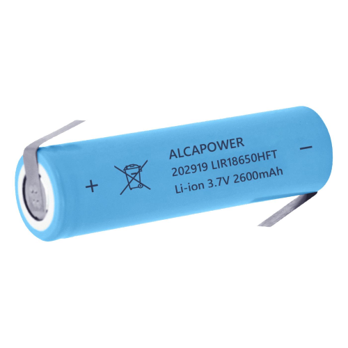 Batteria Ricaricabile Li-ion 18650 3.7V 2600mAh T.SALDARE – LIR18650HFT