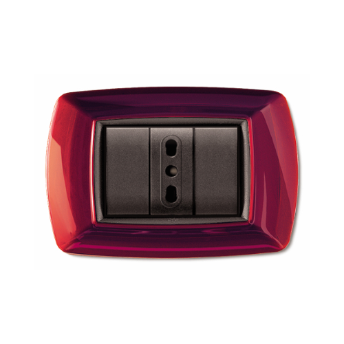 Placca MyLife 3 moduli amaranto ECL2983AM