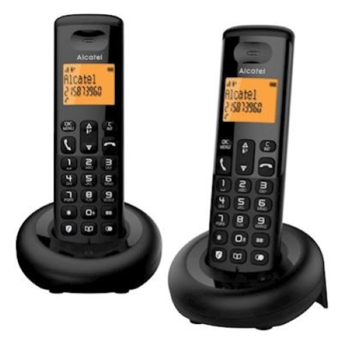 Telefono cordless digitale ALCATEL ALCATEL E160 DUO BLACK ATL1426724