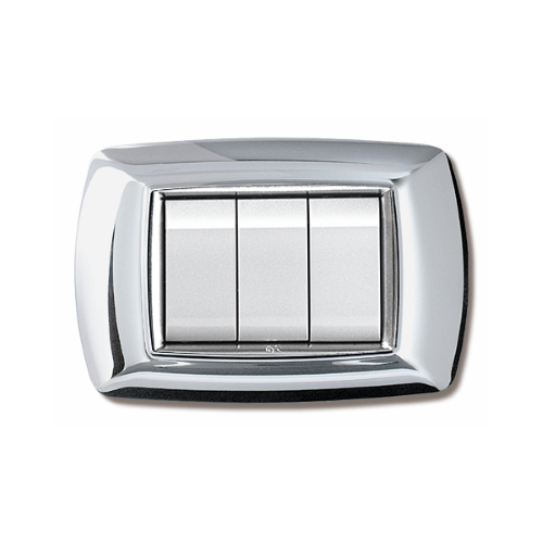 Placca MyLife 3 moduli cromo ECL2983CR