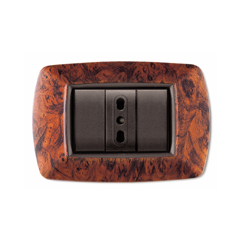 Placca MyLife 3 moduli radica ECL2983RA
