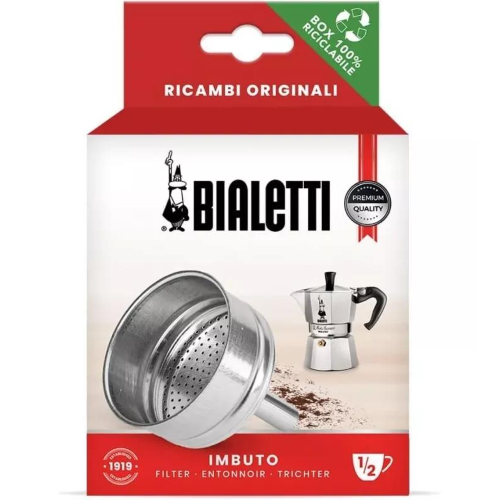 BIALETTI 1/2 TAZZE - IMBUTO - RICAMBIO ORIGINALE 