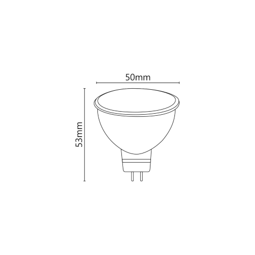 Dicroica LED 12V 6W 450lm 4000K GU5.3