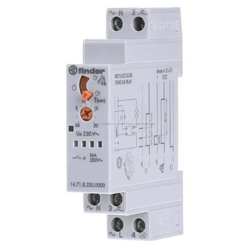 Temporizzatore luce scale 3 funzioni 16 A Tipo 14.71 FINDER 14.71.8.230.0000