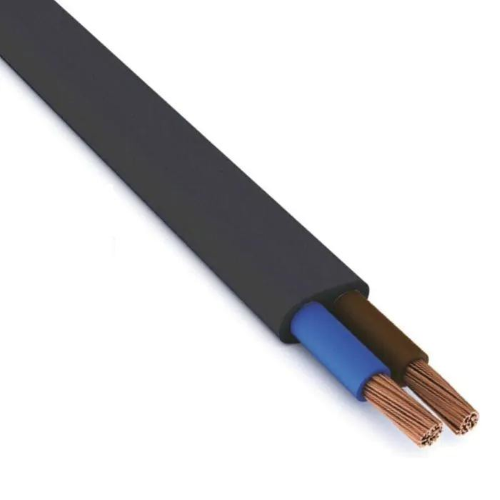 CAVO ELETTRICO NERO 2x0,75mm PIATTO H03VVH2-F  AL METRO
