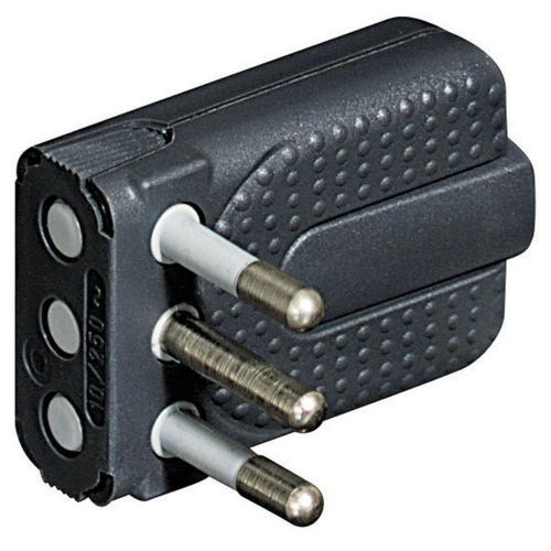 Spina volante salvaspazio Corner Bticino 2X10A+T antracite S2465TGE