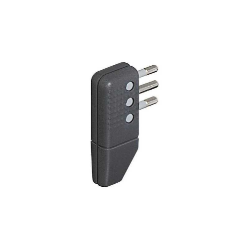 Spina corner Bticino a squadra 2P+T 10A salvaspazio spinotti orientabili grigia S2467TGE