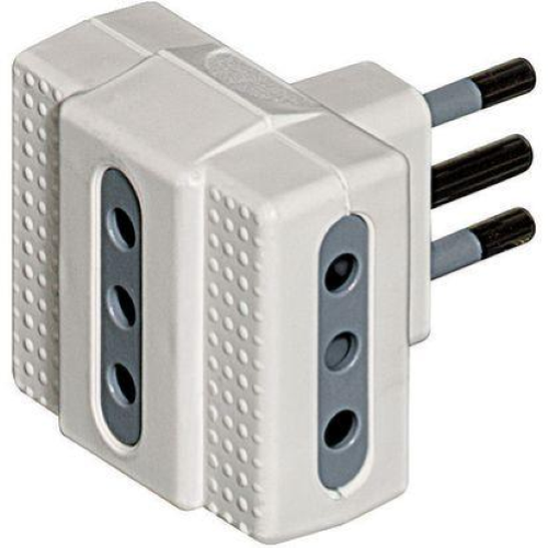 Bticino Adattatore Tris Con Prese Standard 10a Bianco Per Casa S3603DE