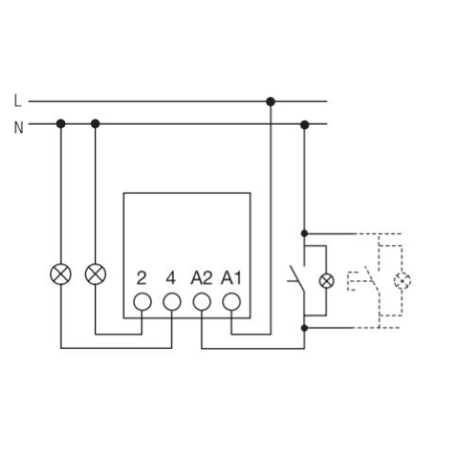 RELE AD IMPULSI 2 SCAMBI 230V ORANGE TECNOSWITCH RE330CO