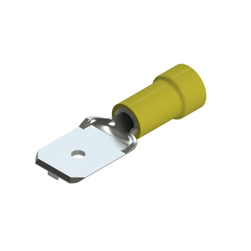 CAPICORDA PREISOLATO MASCHIO 6,3 ROSSO CAVO 0,25-1,5 