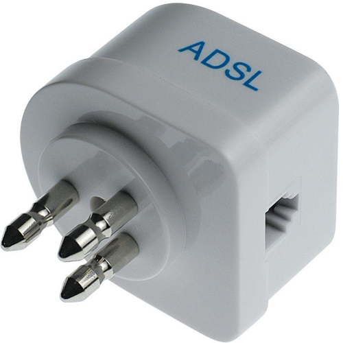 FILTRO ADSL / ADSL2+ FAX MODEM SPINA/PRESA ITALIANA PRESA TELEFONICA