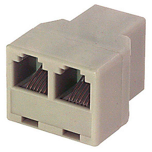 ADATTATORE TELEFONICO 3 PRESE RJ11 CORPO 6 CONT. 4 