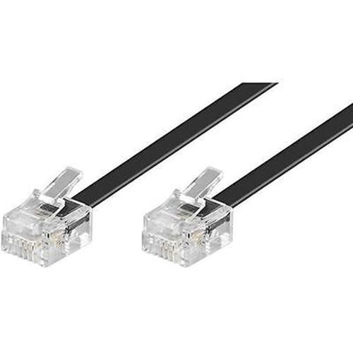 CAVETTO TELEFONICO RJ11 SPINA-SPINA 6P/4C NERO 3m