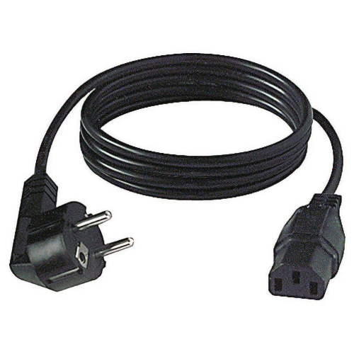 CAVI DI ALIMENTAZIONE PRESA VDE IEC C13 - SPINA SCHUKO NERO 1,8 MT
