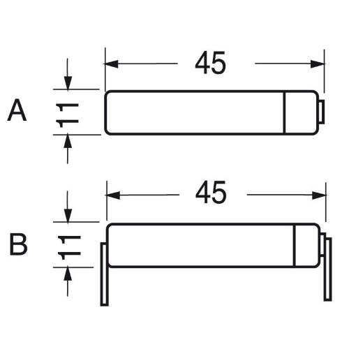 BATTERIE RICARICABILI NI-MH 1,2V  900MA MINISTILO (AAA-UM4) C/ TERMINALI A SALDARE 