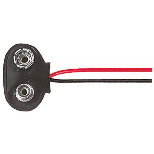 CONNETTORE PER PORTAPILE E PILE DA 9 V