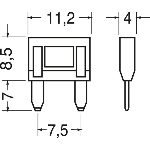 FUSIBILE MINI-LAMA  25A    
