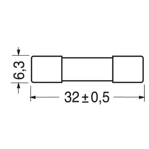 FUSIBILI RAPIDI 6,3x32  1,6A 