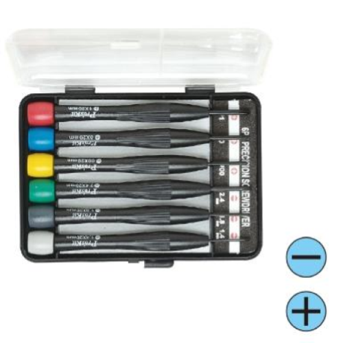 8PK-2061 - SET 6PZ MINI CACCIAVITI TAGLIO/CROCE GBC
