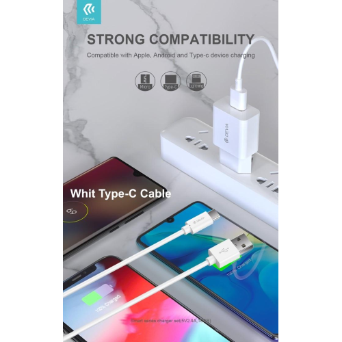 CaricaBatteria 2,4A Cavo Usb A- Type-c