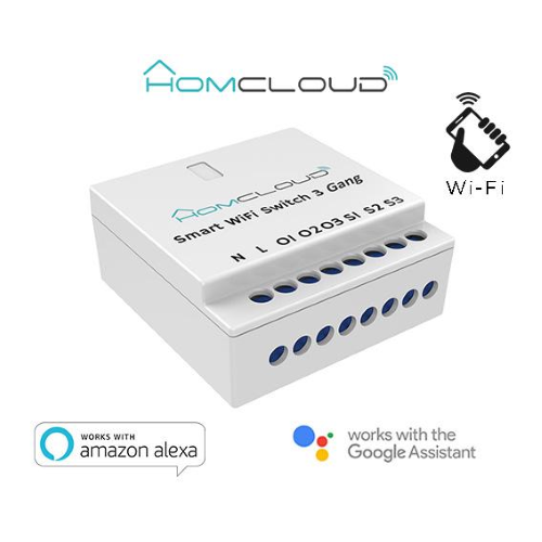 MODULO INTERRUTTORE INTELLIGENTE WIFI 3 CANALI