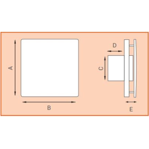 ASPIRATORE DA PARETE LEVANTE ASSIALE LUX Ø80