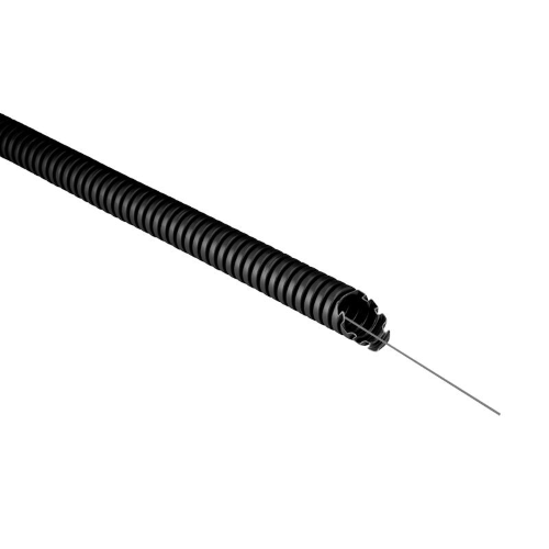 Tubo Corrugato Nero 20mm con tirafilo  Rotolo da 25mt