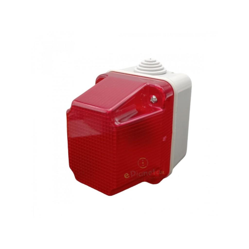 Segnalatori luminosi luce spia rosso giallo segnalazioni stagna IP55 per esterno attacco E14