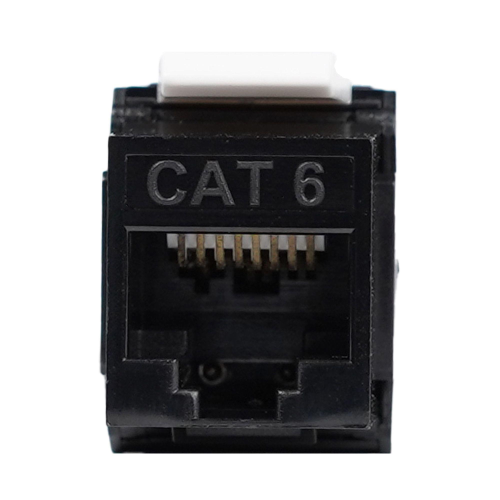 PRESA JACK RJ45 NERA NON SCHERMATA CAT6 8/8 FG12404