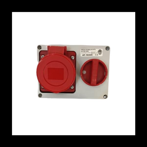 Presa interbloccata CEE da incasso 16A 3P+T+N 400V con int. FAEG FG23653