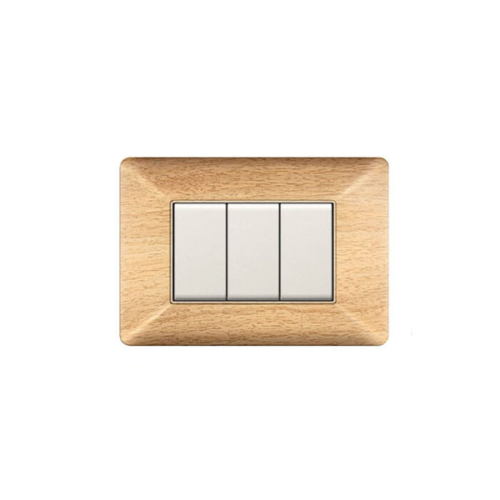 Elettrocanali ECSE9804BT Placca 4 moduli BETULLA
