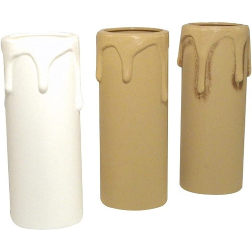 FINTA CANDELA FG24150  E14 H65MM BIANCO CON PORTALAMPADA FG 24152