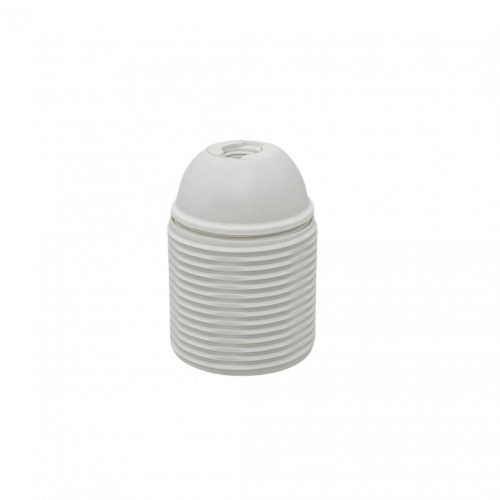 Portalampada bianco filettato E27 