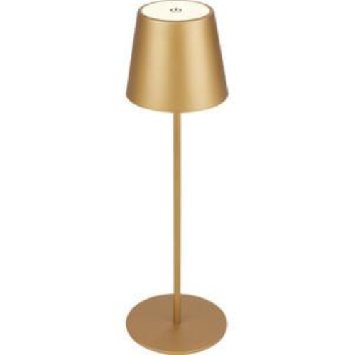 LAMPADA DA TAVOLO ART.BT10009 ORO BATTERIA RICARICABILE