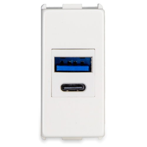 ELETTROCANALI ECSE8981AC ALIMENTATORE USB TIPO A E TIPO C EASY