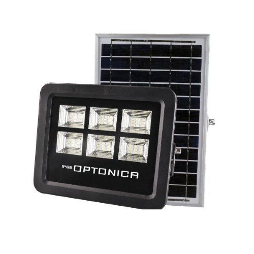 Faro Proiettore LED 12W Luce 50W 900 Lumen energia solare Con Pannello 5465
