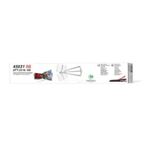 DTT-2516 -5G - ANTENNA DIRETTIVA UHF ALTO GUADAGNO ATTACCO F - 25 ELEMENTI - 16DB - CON FILTRO 5G